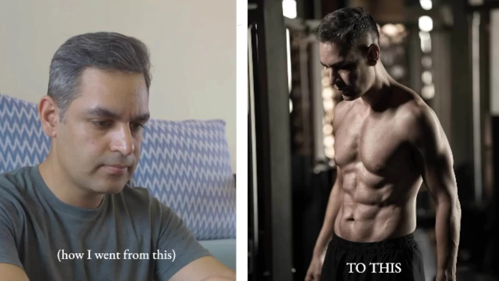 lost 10 kgs and built six-pack abs